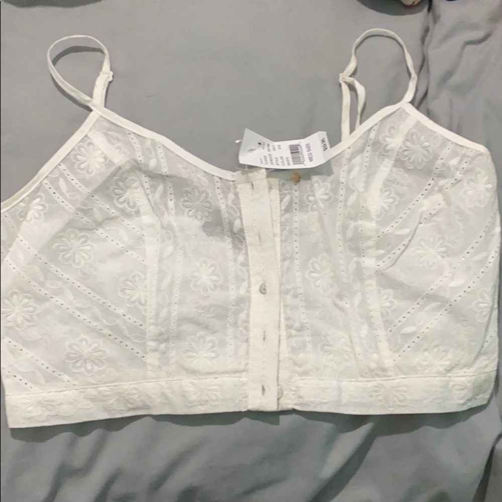 White Crop top